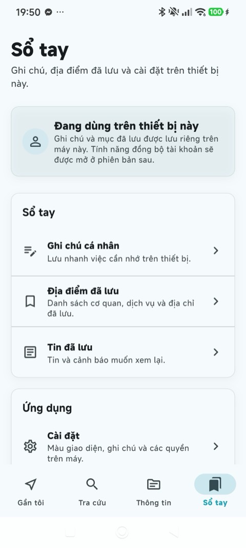 Ảnh màn hình Sổ Tay Công Dân Số - Sổ tay cá nhân